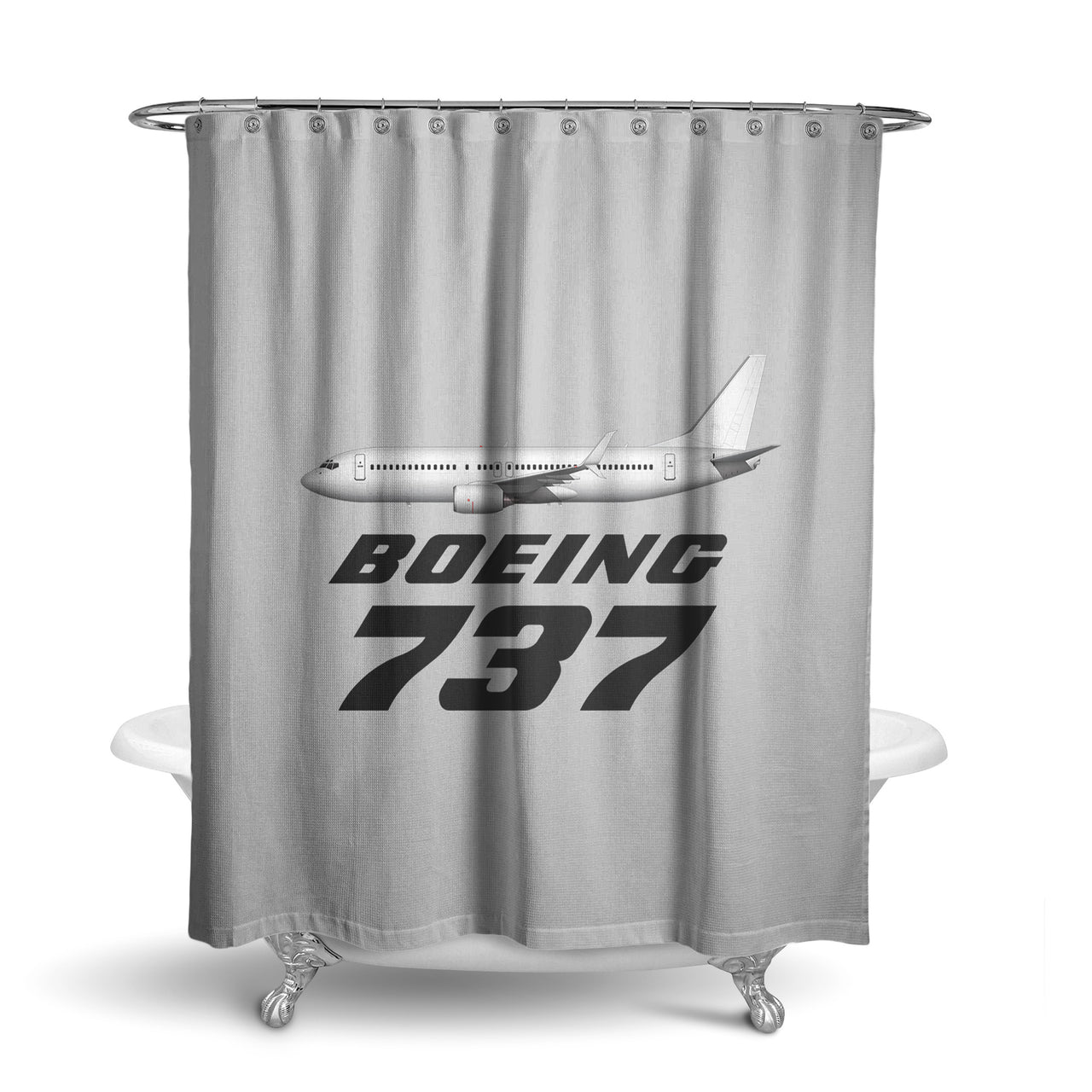 The Boeing 737 Designed Shower Curtains