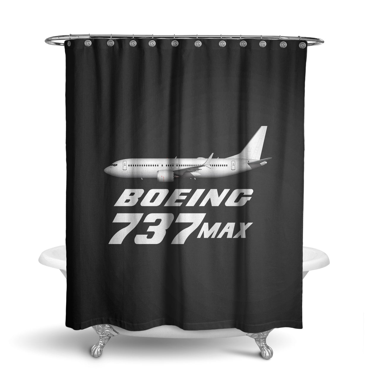 The Boeing 737Max Designed Shower Curtains