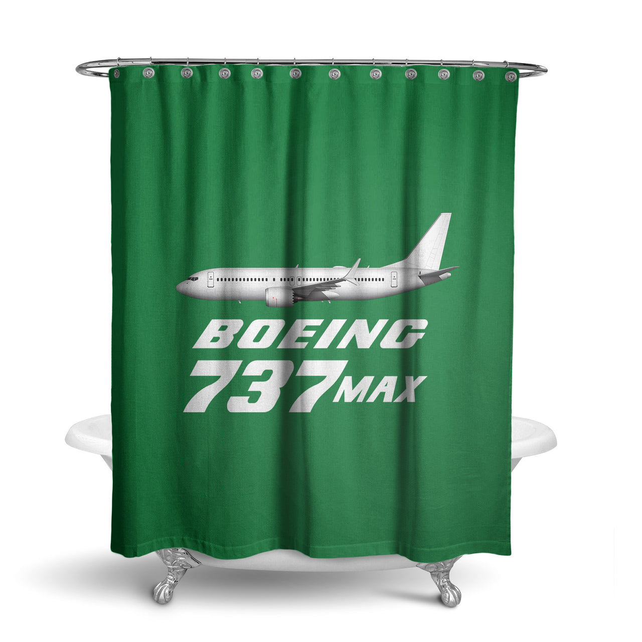 The Boeing 737Max Designed Shower Curtains