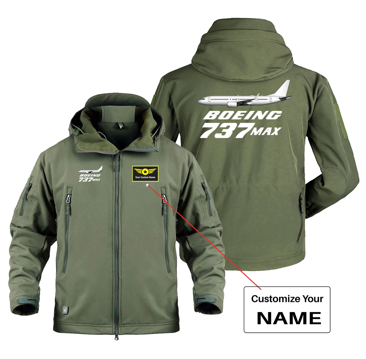 The Boeing 737Max Designed Military Jackets (Customizable)
