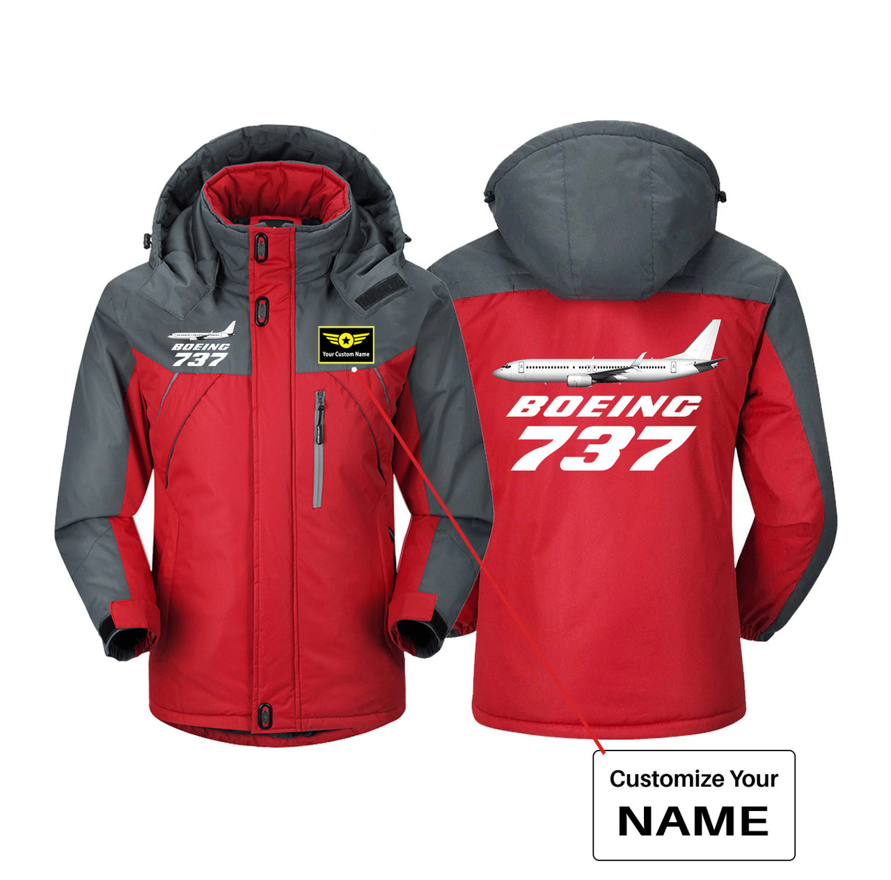 The Boeing 737 Designed Thick Winter Jackets