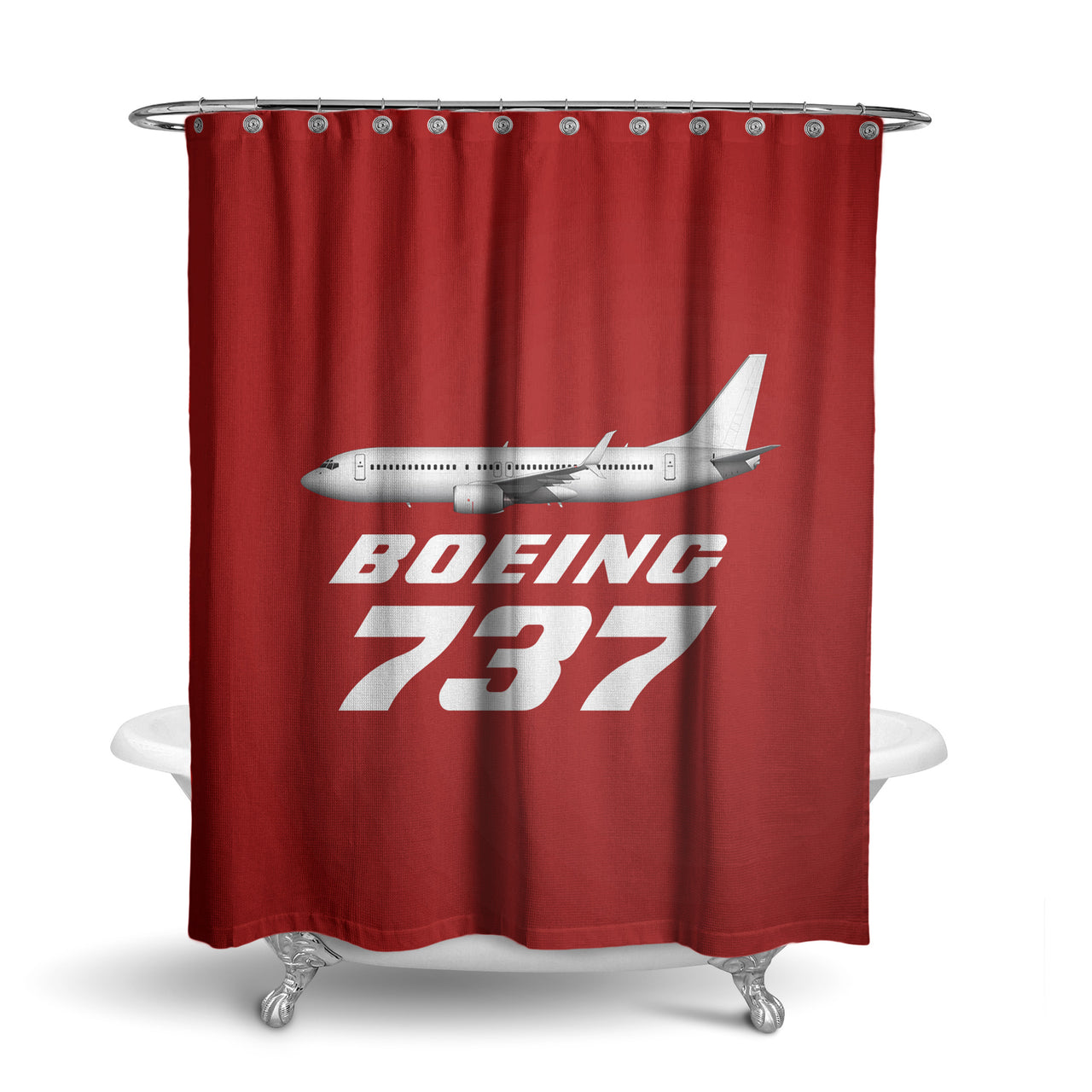 The Boeing 737 Designed Shower Curtains