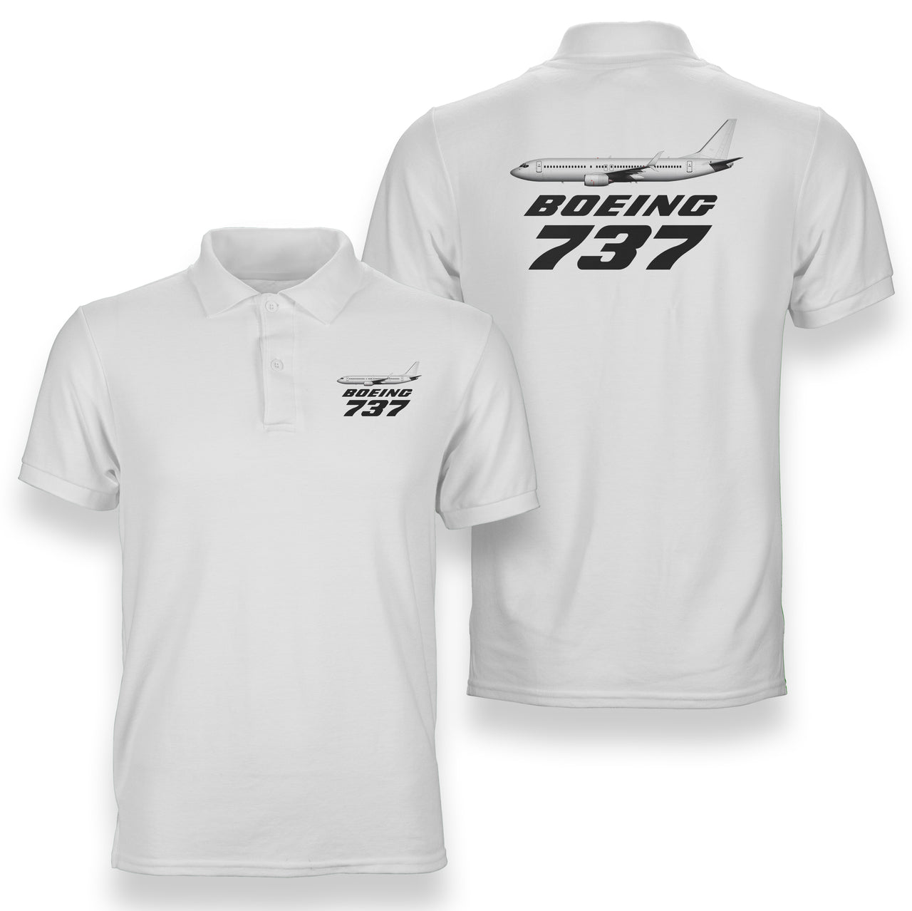 The Boeing 737 Designed Double Side Polo T-Shirts