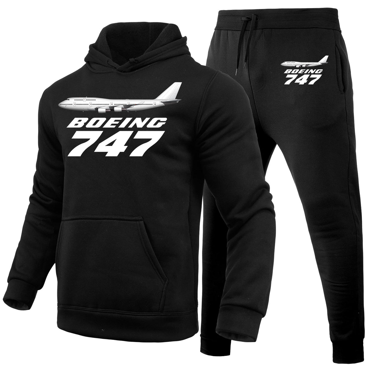 The Boeing 747 Designed Hoodies & Sweatpants Set