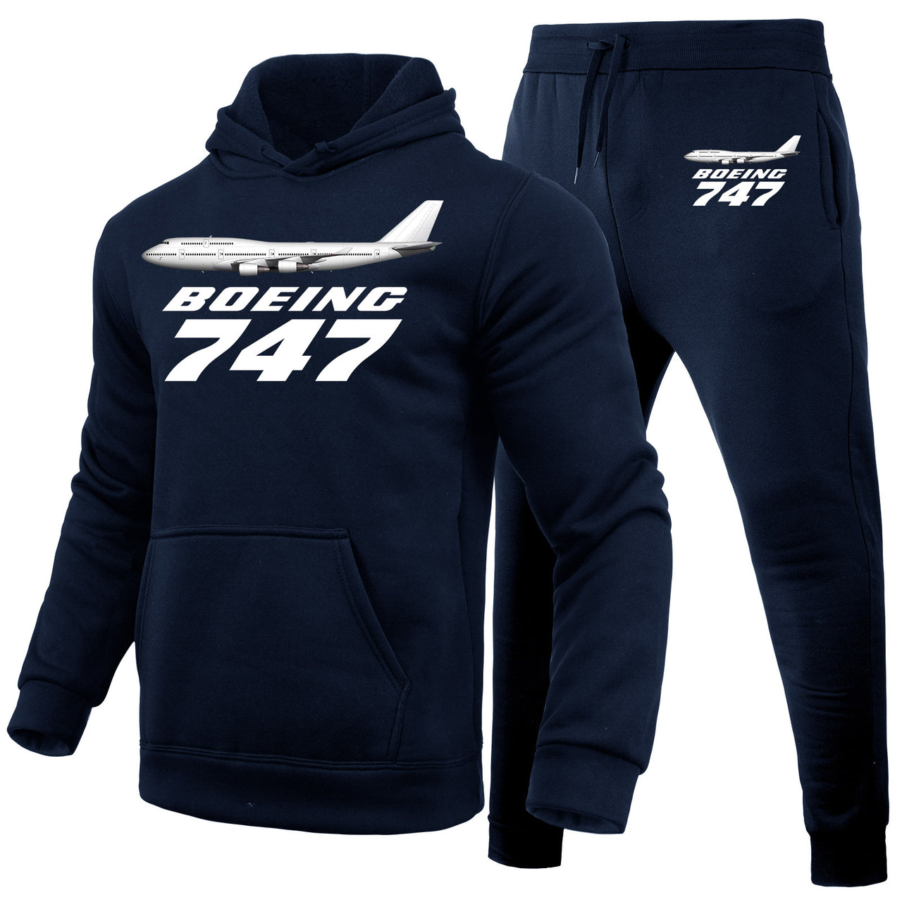 The Boeing 747 Designed Hoodies & Sweatpants Set