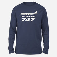 Thumbnail for The Boeing 747 Designed Long-Sleeve T-Shirts
