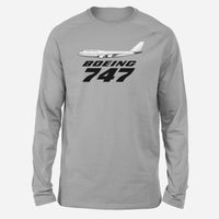 Thumbnail for The Boeing 747 Designed Long-Sleeve T-Shirts