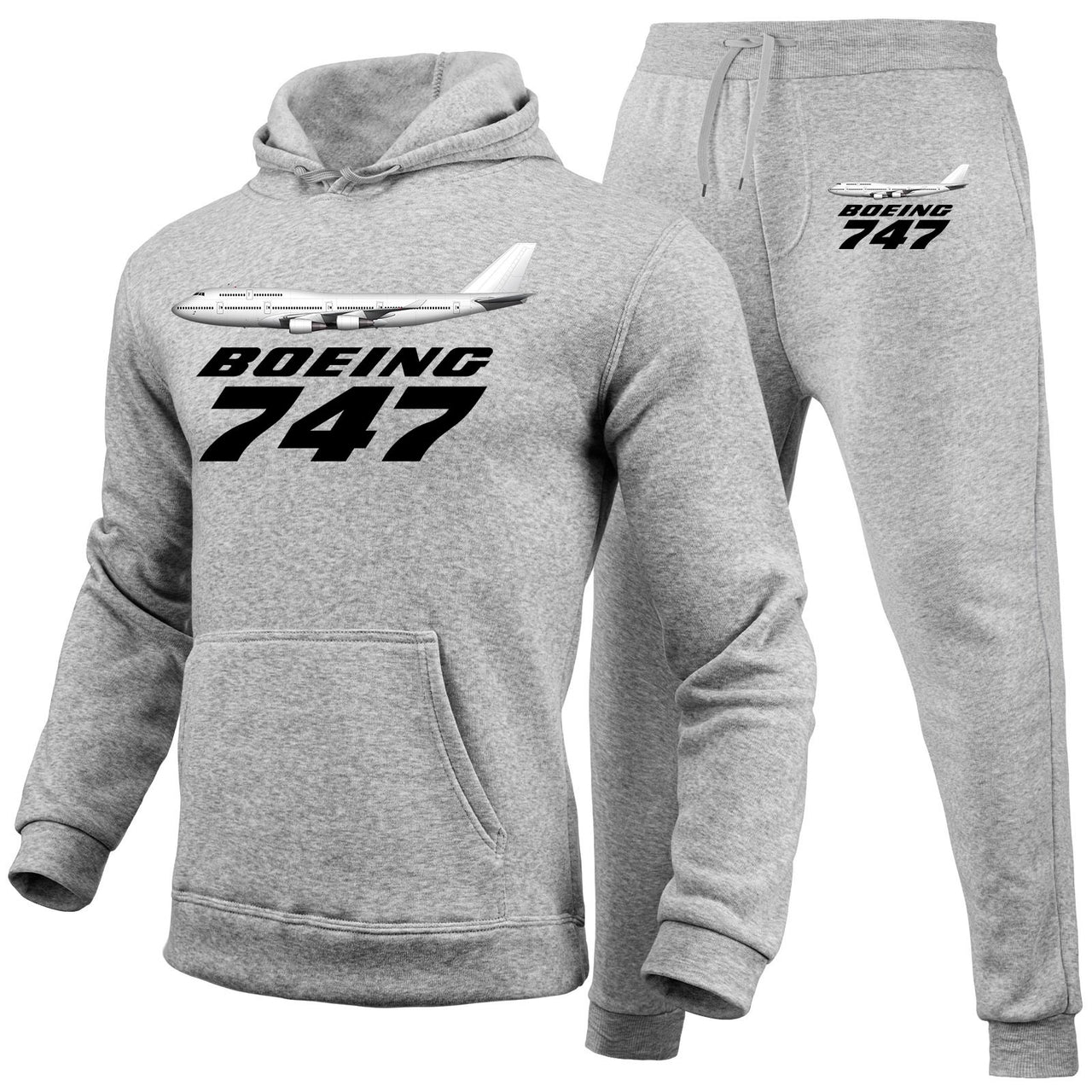 The Boeing 747 Designed Hoodies & Sweatpants Set