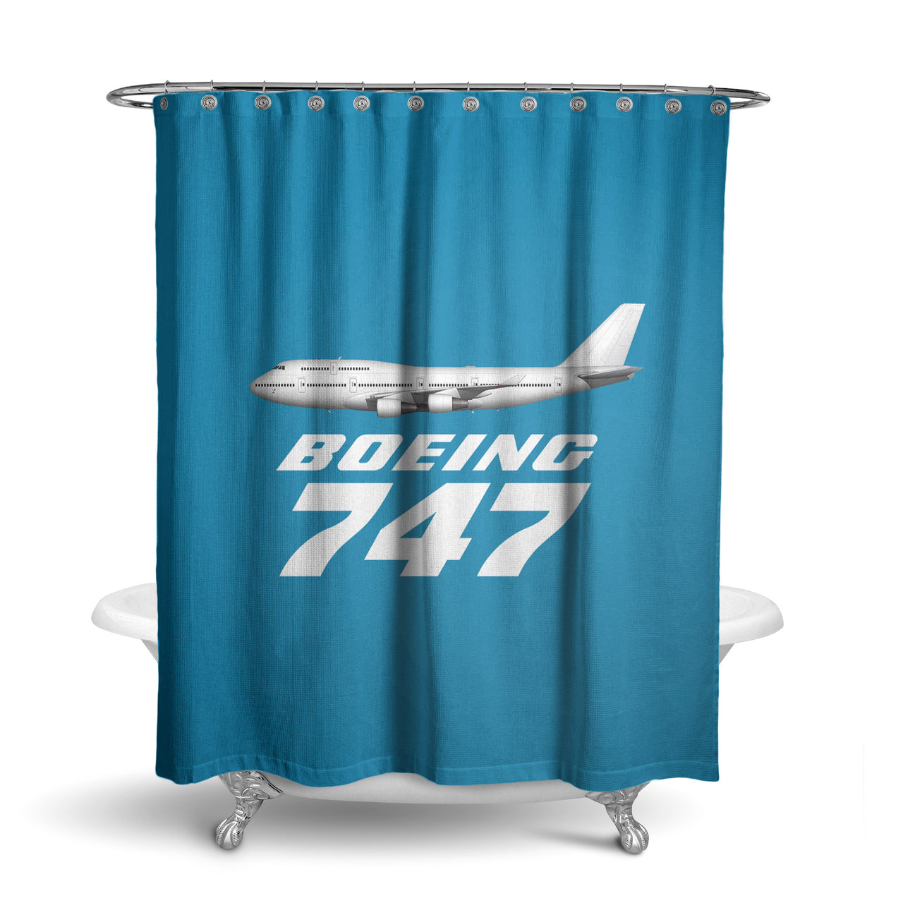 The Boeing 747 Designed Shower Curtains