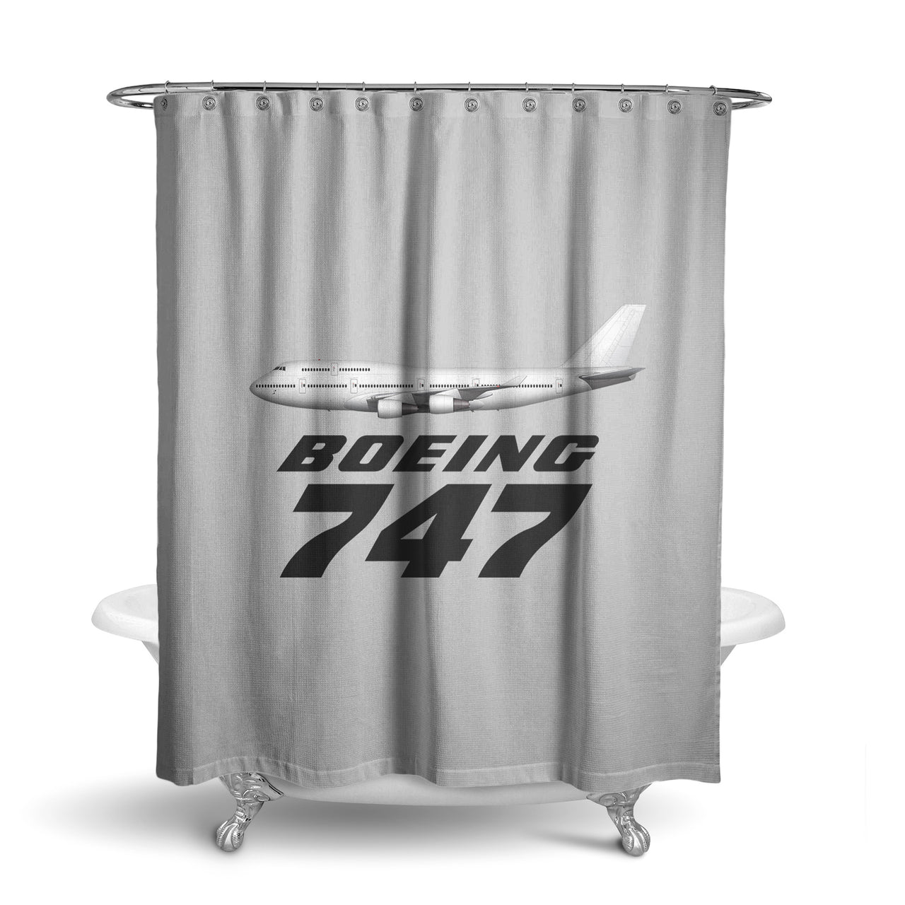 The Boeing 747 Designed Shower Curtains
