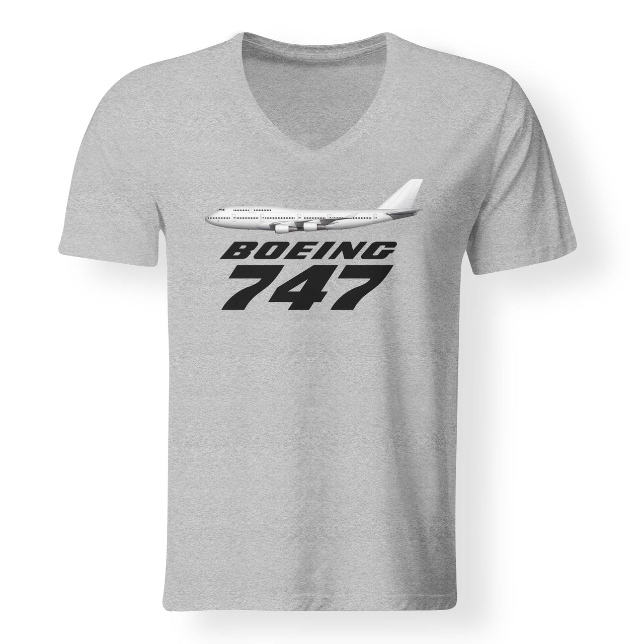 The Boeing 747 Designed V-Neck T-Shirts