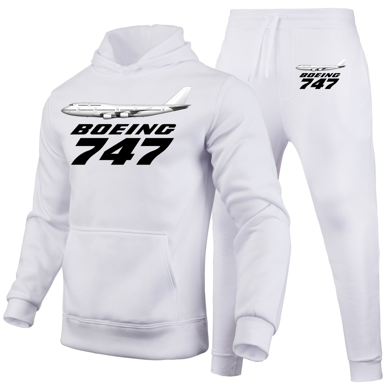 The Boeing 747 Designed Hoodies & Sweatpants Set