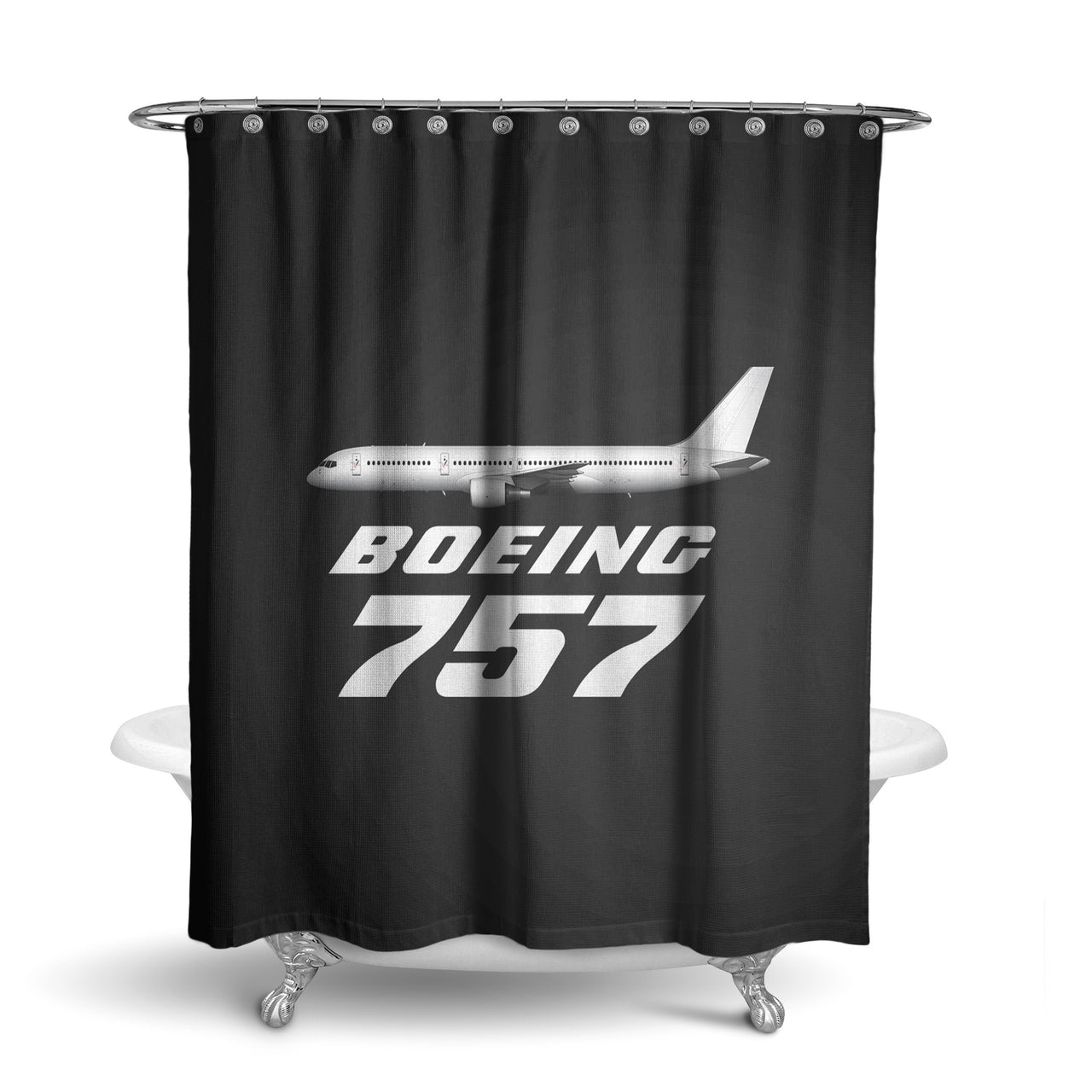 The Boeing 757 Designed Shower Curtains