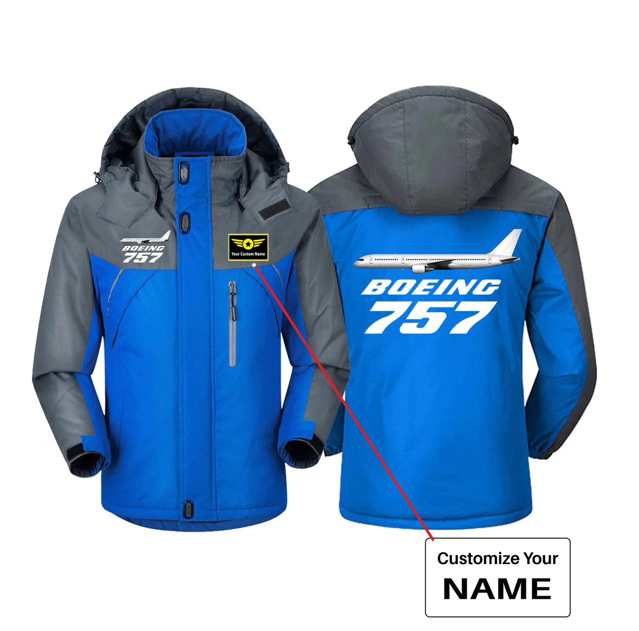 The Boeing 757 Designed Thick Winter Jackets