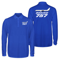 Thumbnail for The Boeing 757 Designed Long Sleeve Polo T-Shirts (Double-Side)