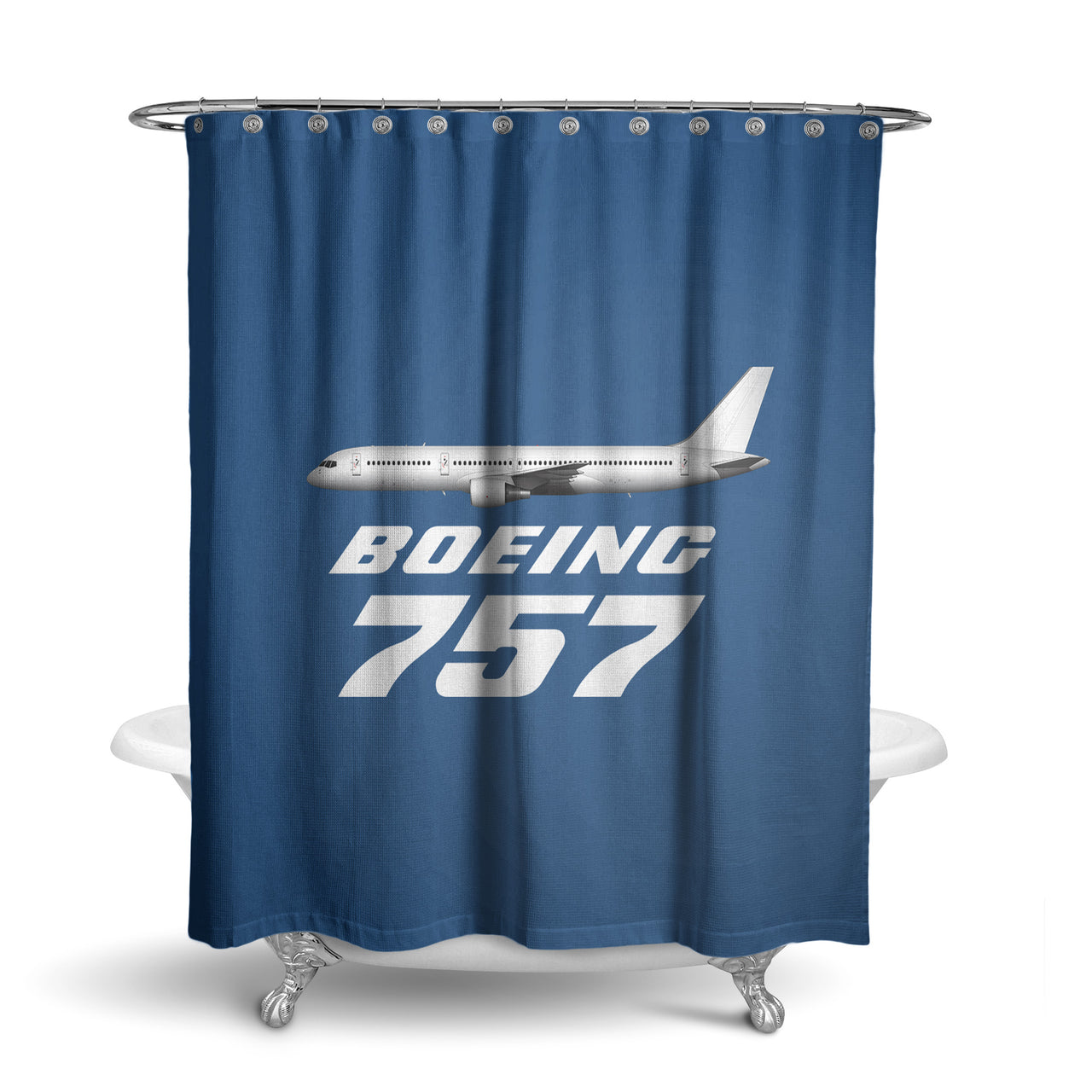 The Boeing 757 Designed Shower Curtains