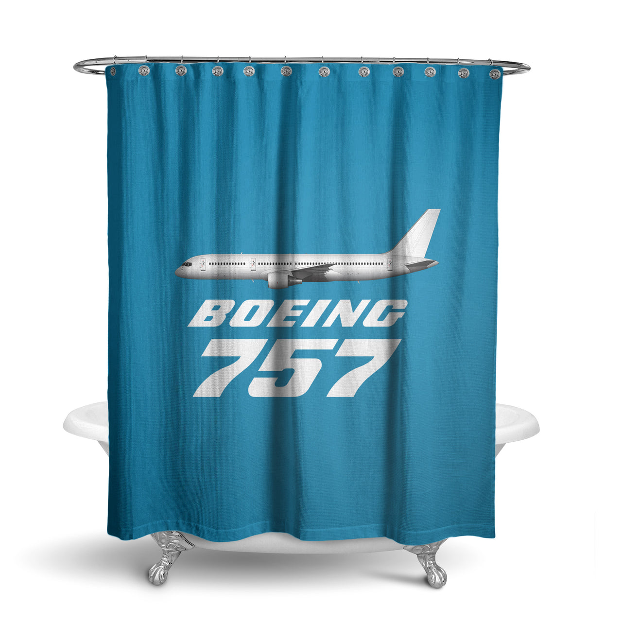 The Boeing 757 Designed Shower Curtains