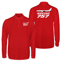 Thumbnail for The Boeing 757 Designed Long Sleeve Polo T-Shirts (Double-Side)