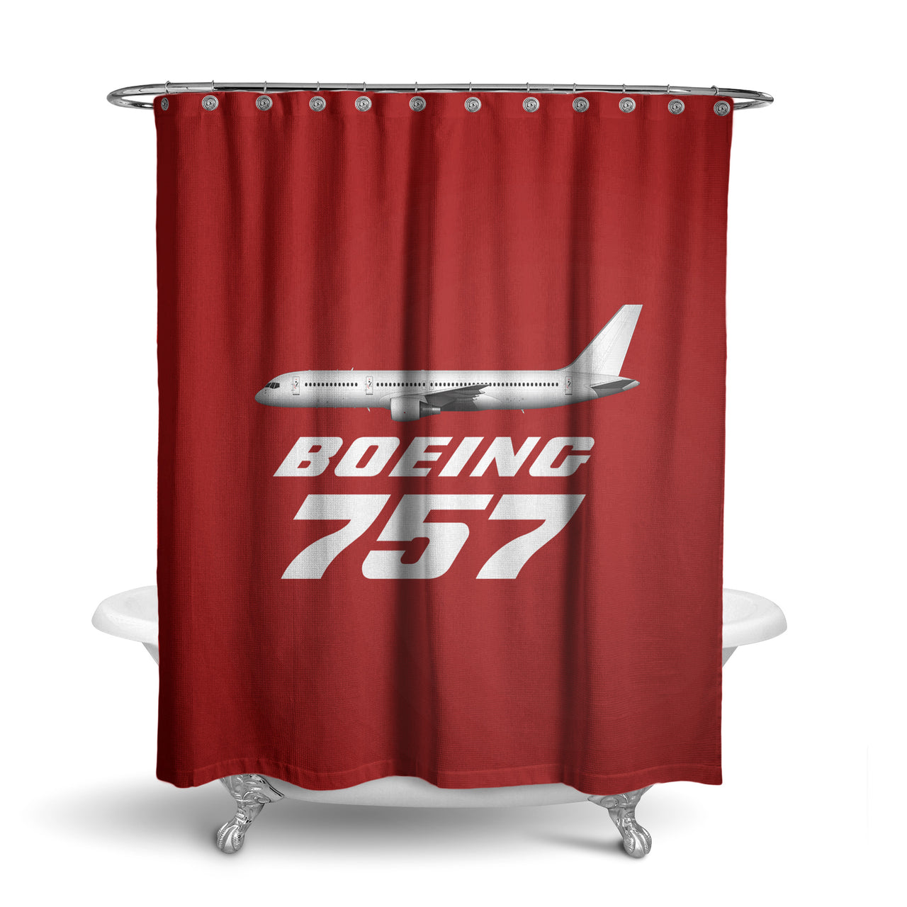 The Boeing 757 Designed Shower Curtains