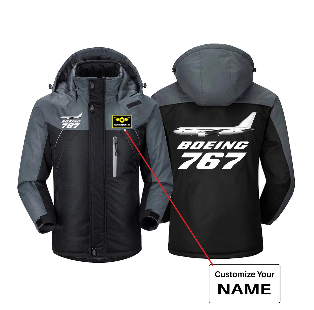The Boeing 767 Designed Thick Winter Jackets