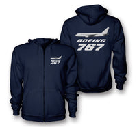 Thumbnail for The Boeing 767 Designed Zipped Hoodies