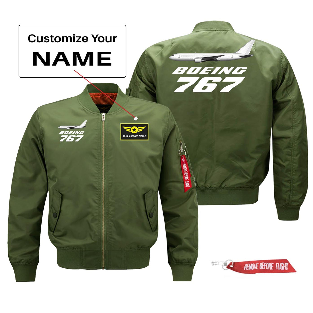The Boeing 767 Designed Pilot Jackets (Customizable)