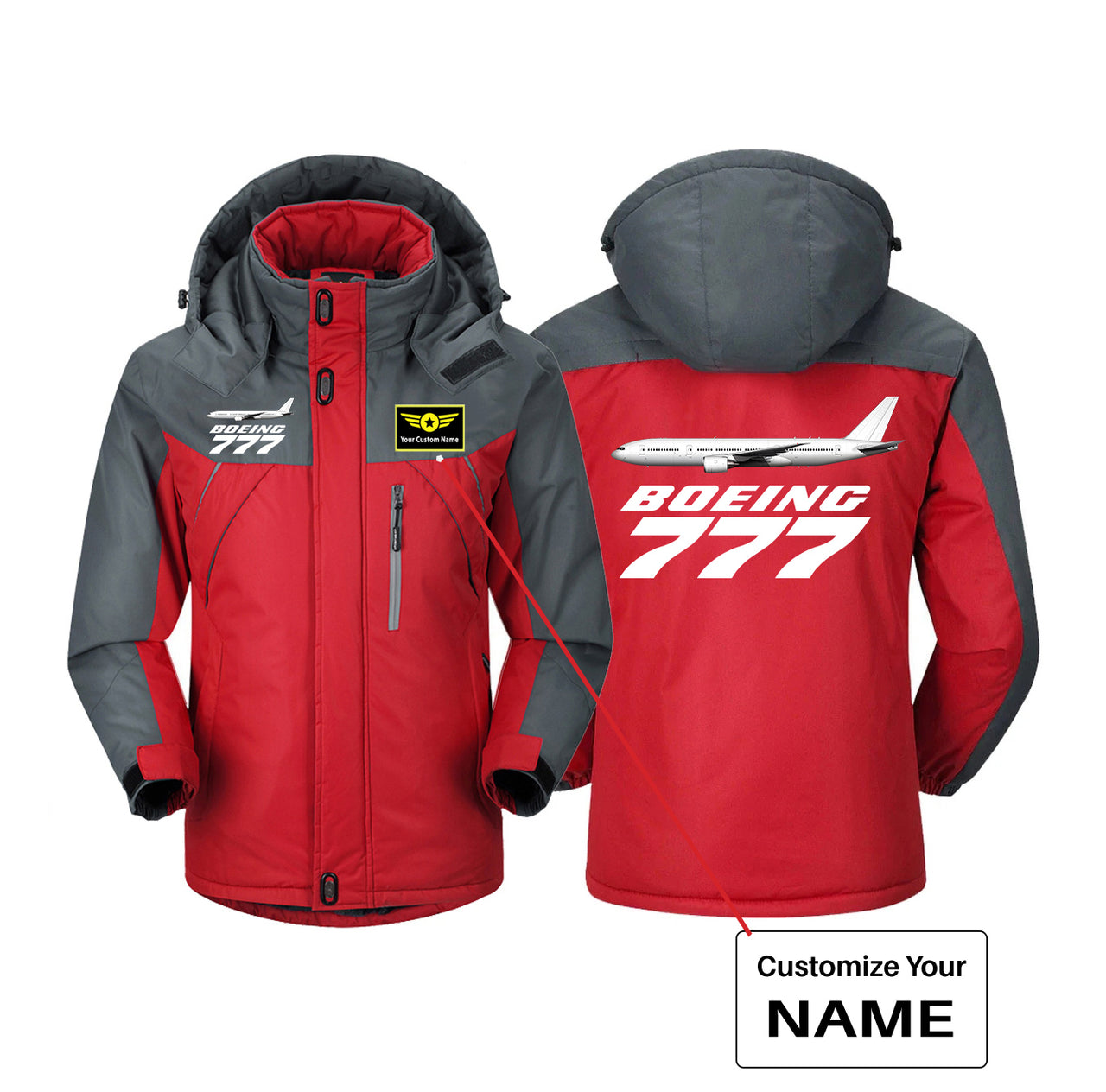 The Boeing 777 Designed Thick Winter Jackets