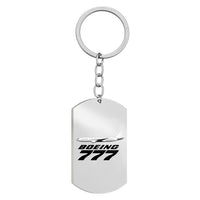 Thumbnail for The Boeing 777 Designed Stainless Steel Key Chains (Double Side)