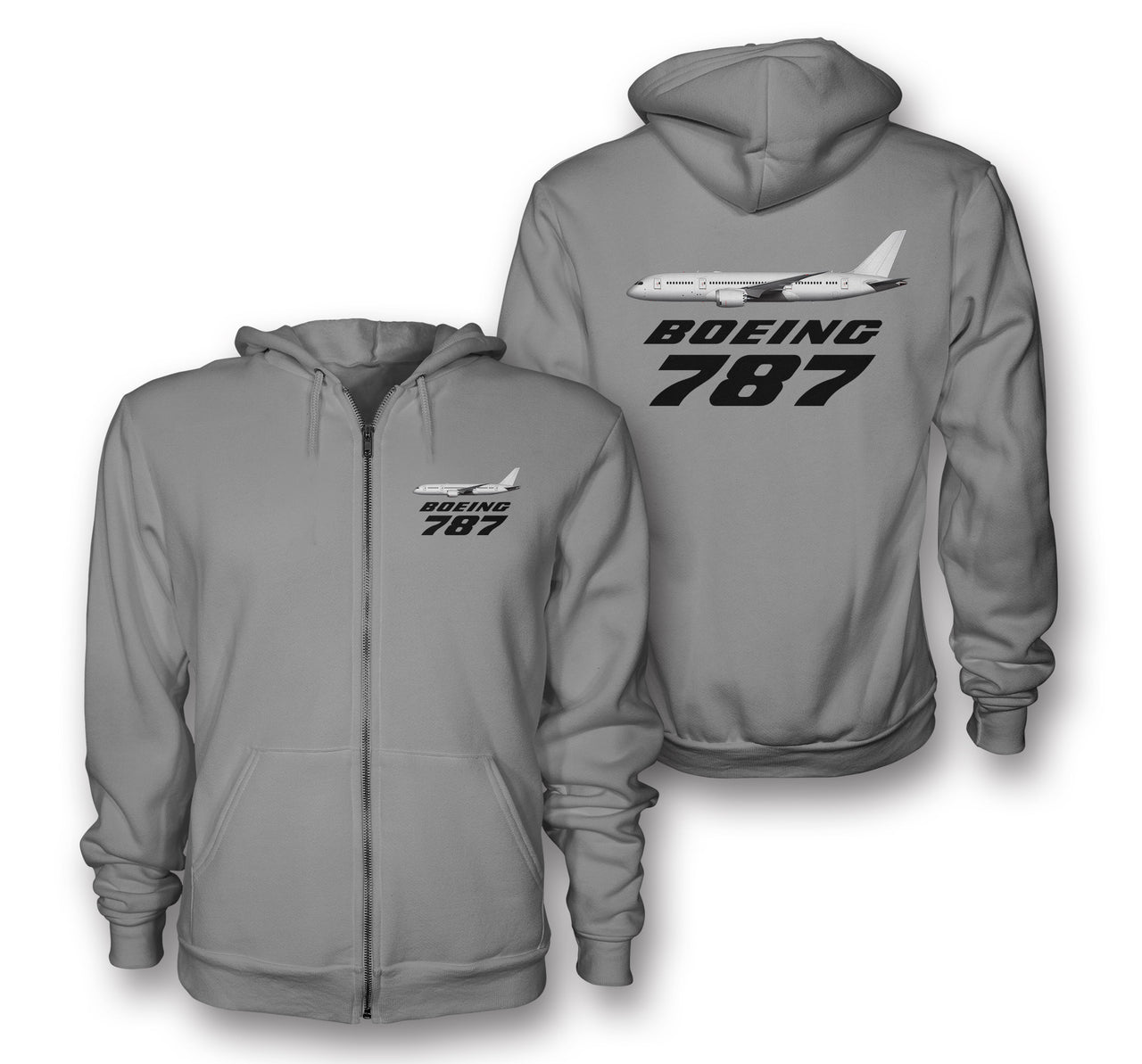 The Boeing 787 Designed Zipped Hoodies
