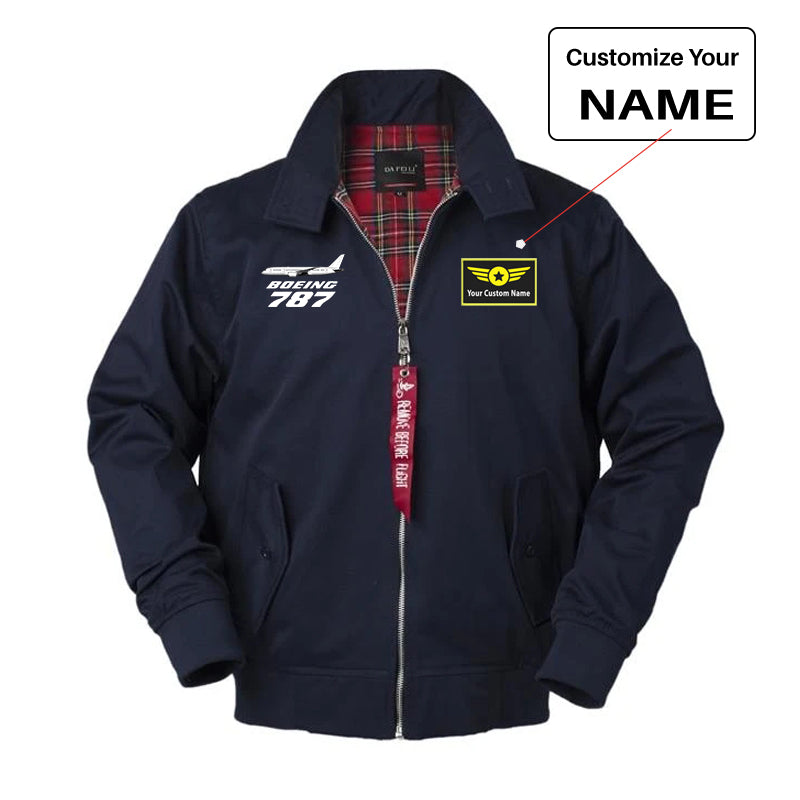 The Boeing 787 Designed Vintage Style Jackets