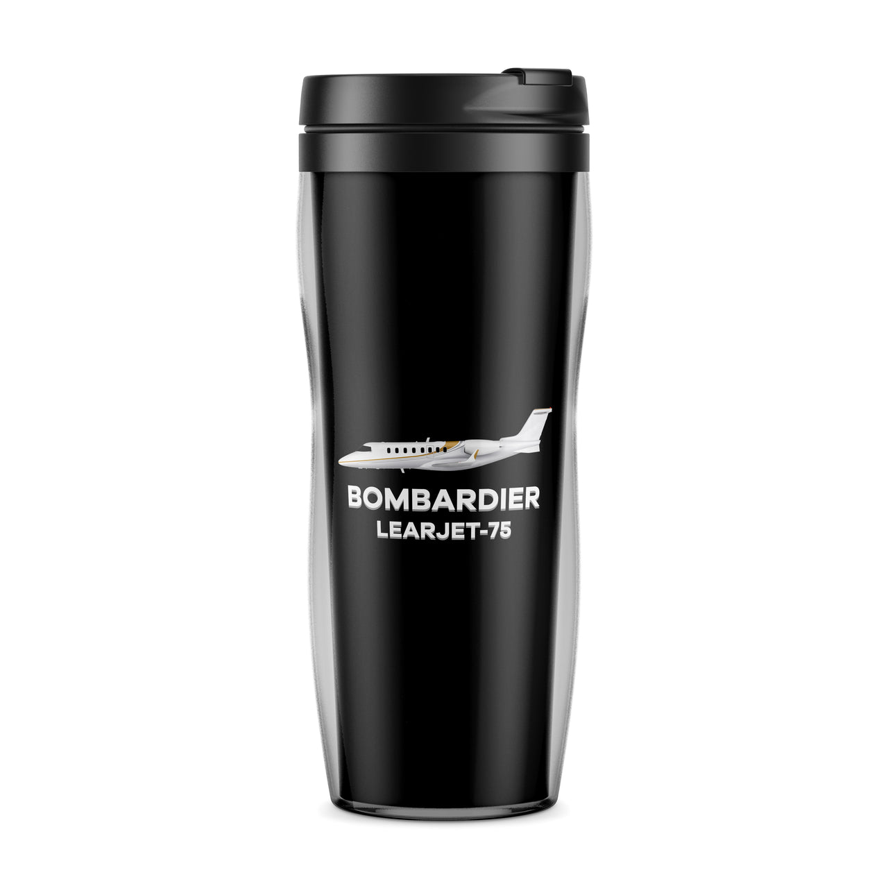 The Bombardier Learjet 75 Designed Plastic Travel Mugs
