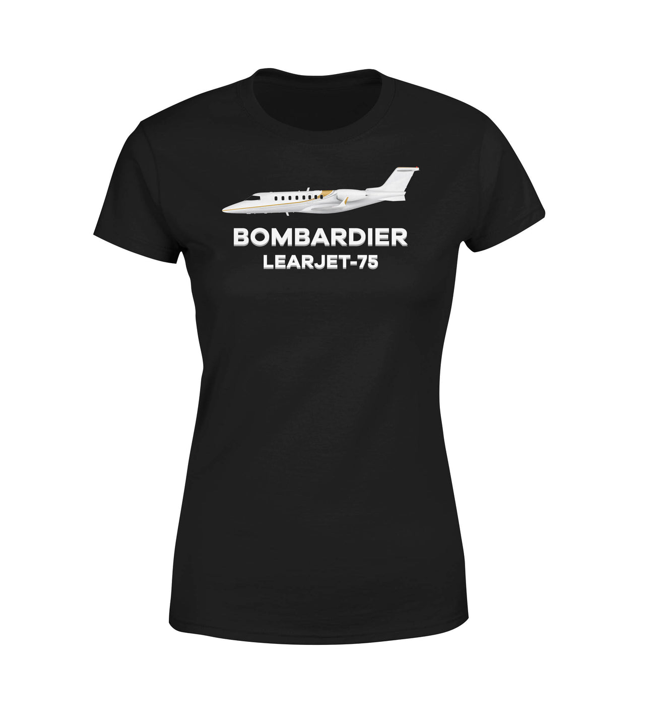 The Bombardier Learjet 75 Designed Women T-Shirts