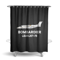Thumbnail for The Bombardier Learjet 75 Designed Shower Curtains