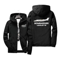 Thumbnail for The Bombardier Learjet 75 Designed Windbreaker Jackets