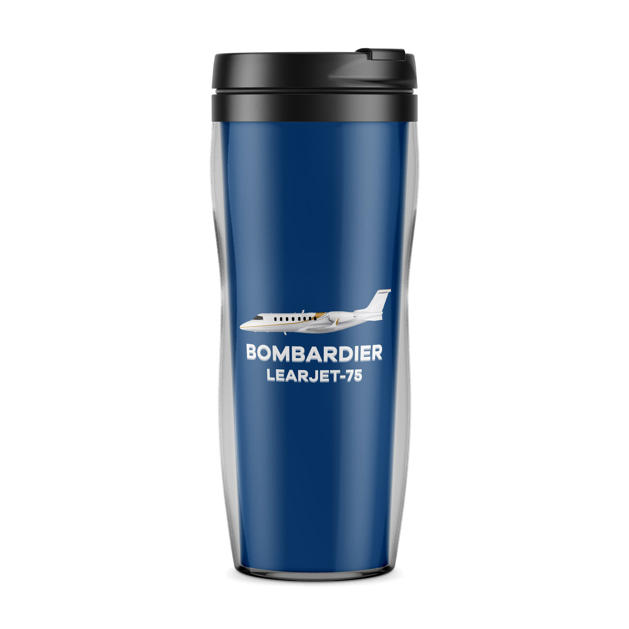 The Bombardier Learjet 75 Designed Plastic Travel Mugs