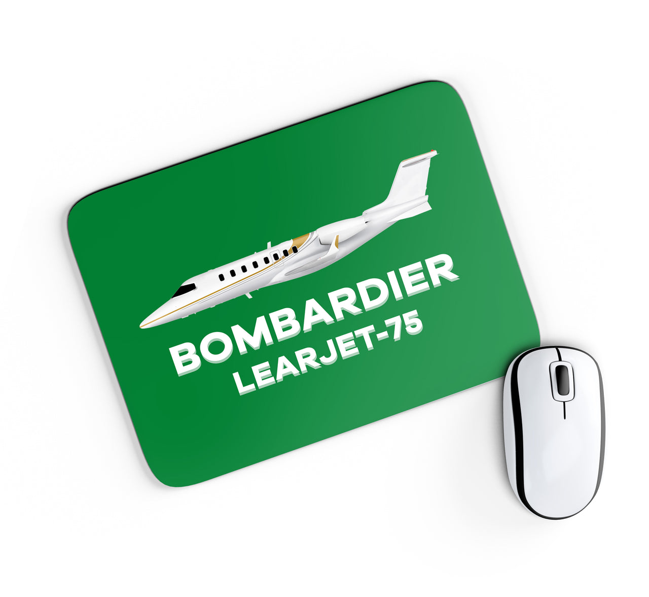 The Bombardier Learjet 75 Designed Mouse Pads