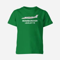 Thumbnail for The Bombardier Learjet 75 Designed Children T-Shirts