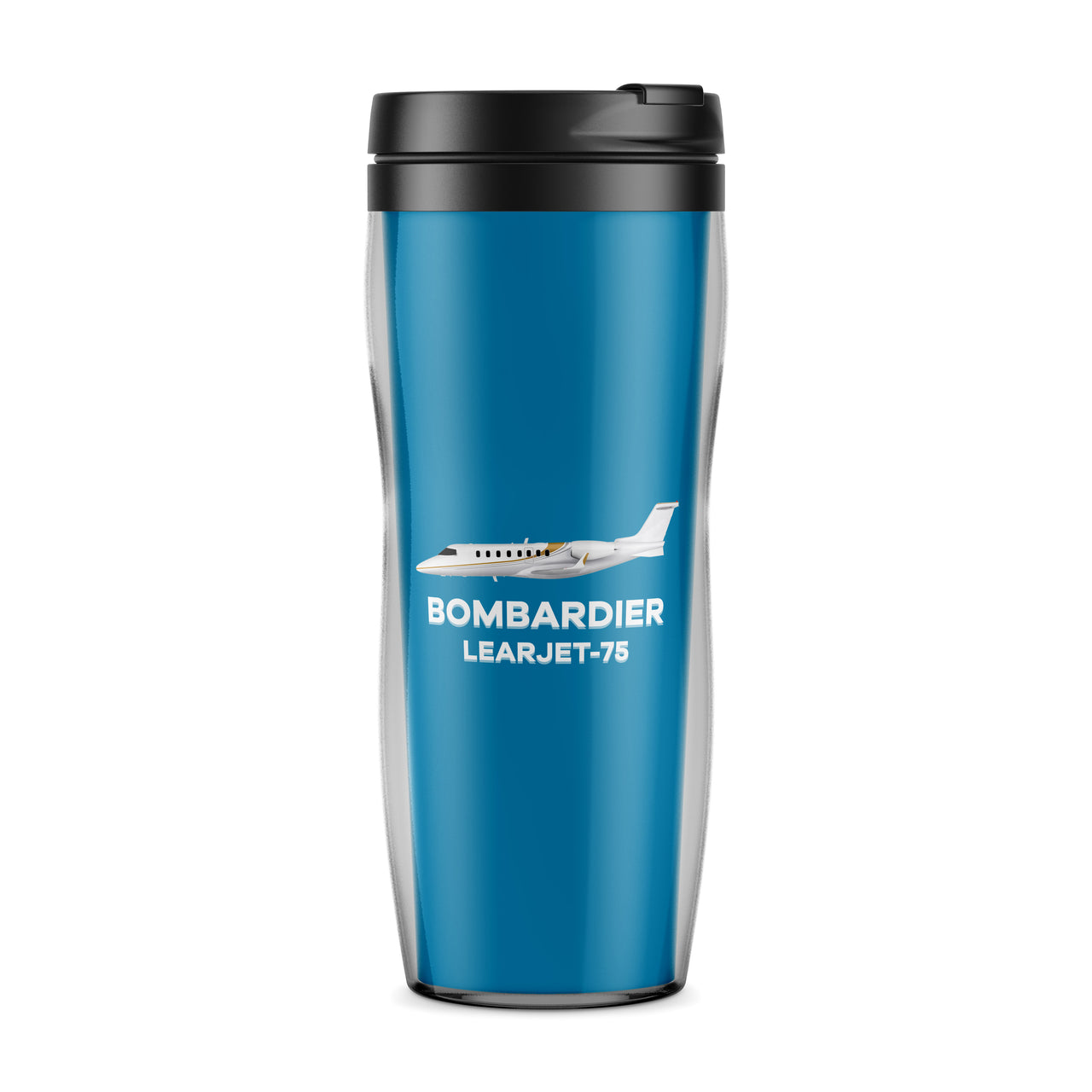 The Bombardier Learjet 75 Designed Plastic Travel Mugs