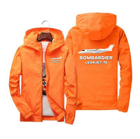 Thumbnail for The Bombardier Learjet 75 Designed Windbreaker Jackets