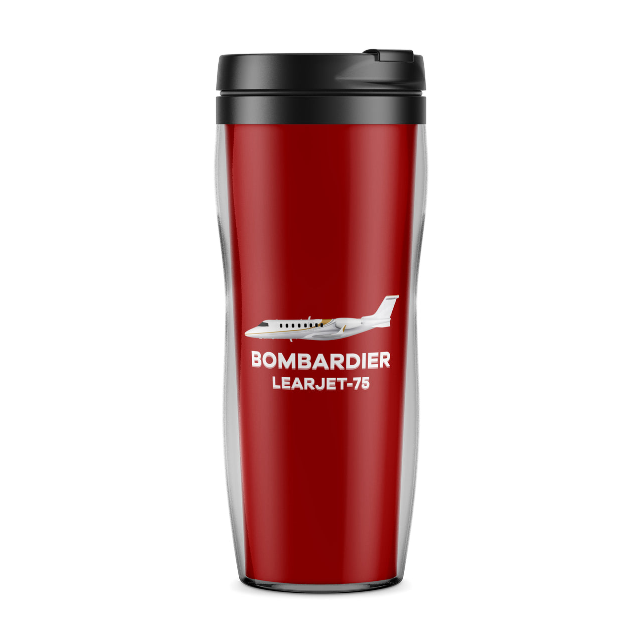 The Bombardier Learjet 75 Designed Plastic Travel Mugs