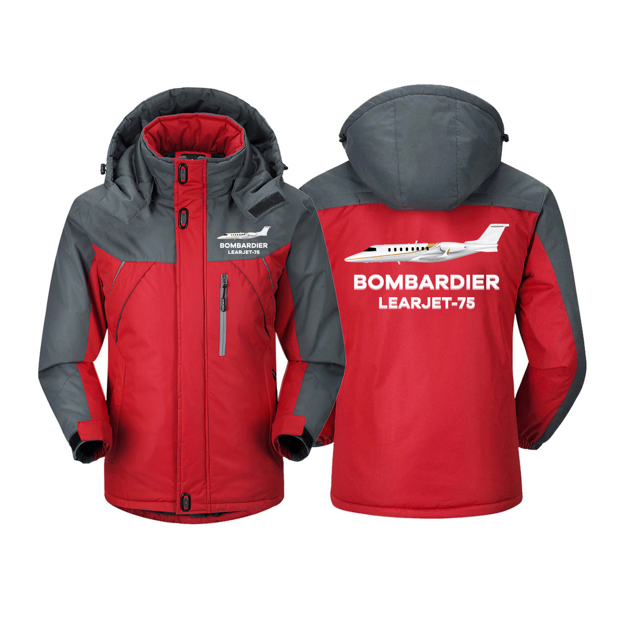 The Bombardier Learjet 75 Designed Thick Winter Jackets