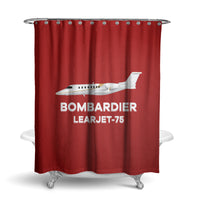 Thumbnail for The Bombardier Learjet 75 Designed Shower Curtains
