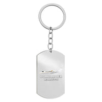 Thumbnail for The Bombardier Learjet 75 Designed Stainless Steel Key Chains (Double Side)