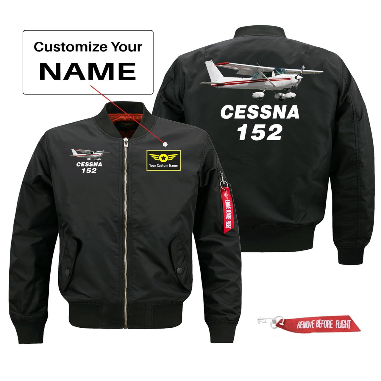 The Cessna 152 Designed Pilot Jackets (Customizable)