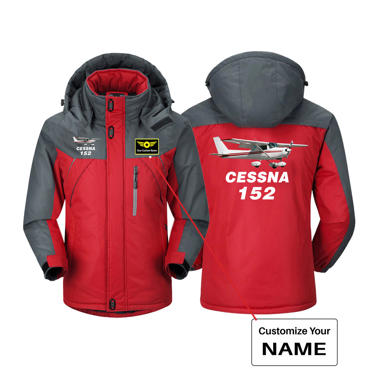 The Cessna 152 Designed Thick Winter Jackets