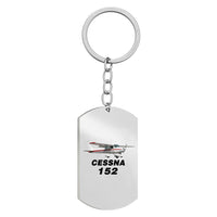 Thumbnail for The Cessna 152 Designed Stainless Steel Key Chains (Double Side)