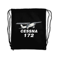Thumbnail for The Cessna 172 Designed Drawstring Bags