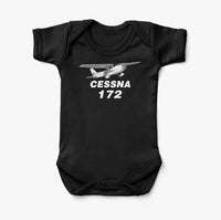 Thumbnail for The Cessna 172 Designed Baby Bodysuits