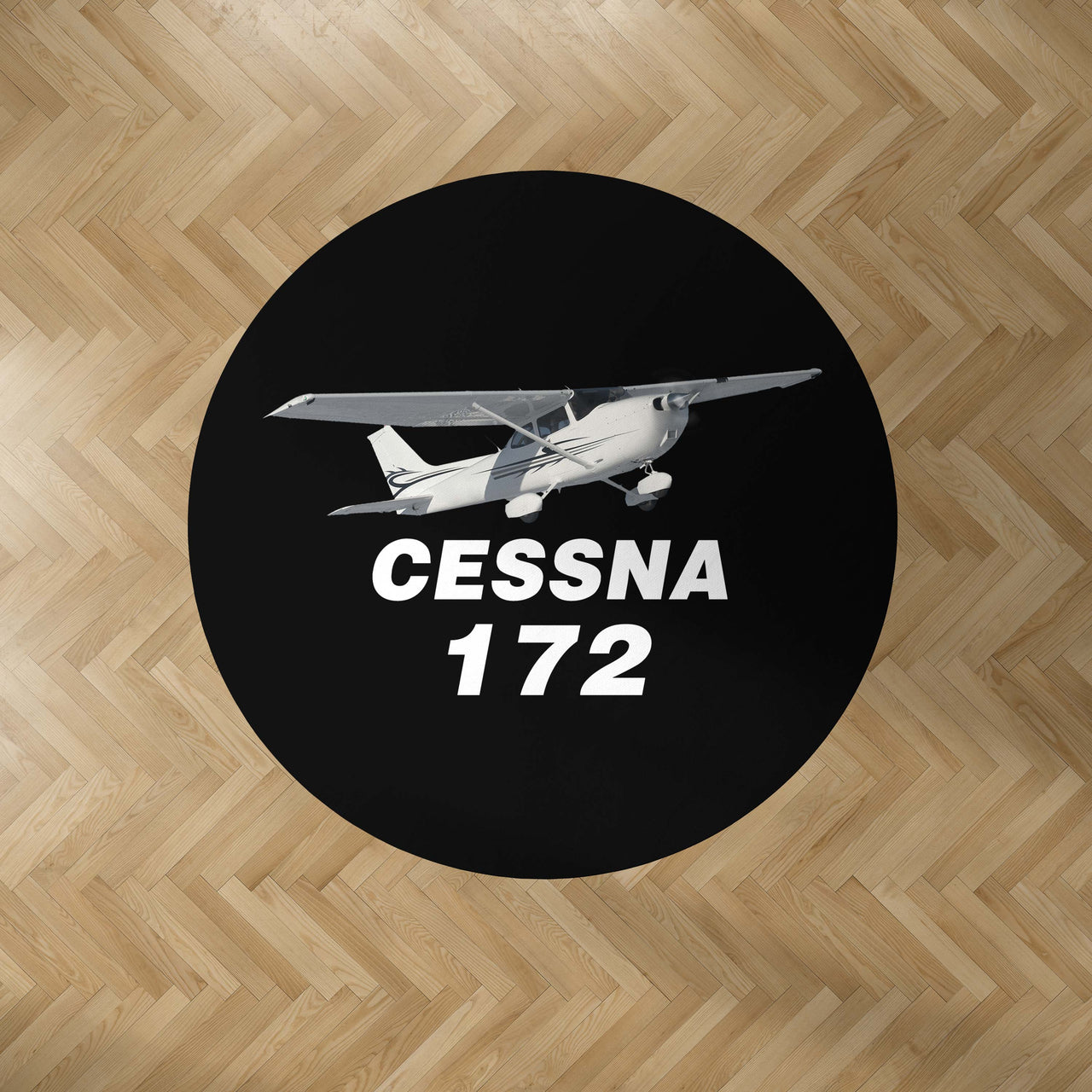 The Cessna 172 Designed Carpet & Floor Mats (Round)