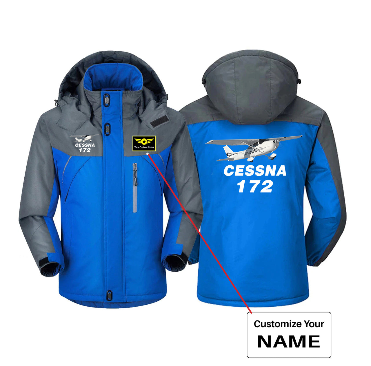 The Cessna 172 Designed Thick Winter Jackets